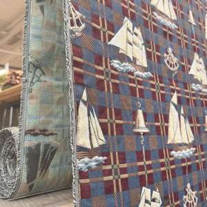 Michigan Seilbåt Møbelstoff 140cm metervare