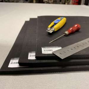 Gummiplate 8mm 115x70 (Hel) Supersoft Såle & Skjæreplate