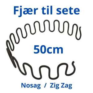 Nosag fjær 50cm 3.8mm setekvalitet sofa stol