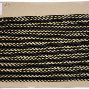 Agraman 8010 Svart-Gull Århus Possementfabrik Metervare