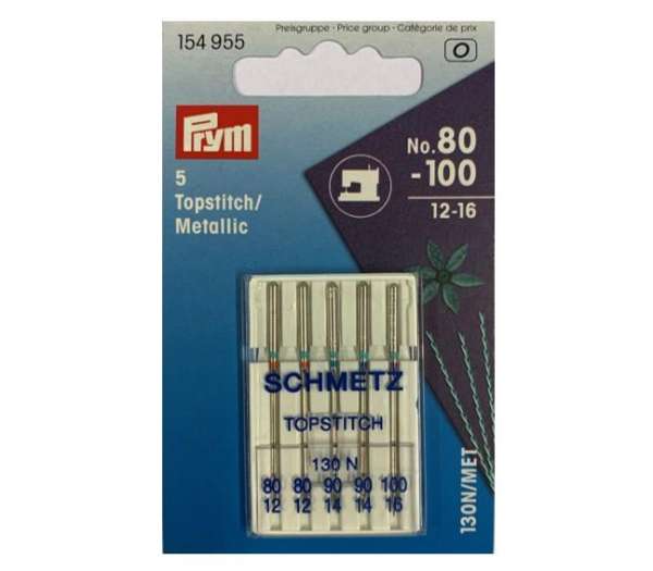 Nål Topstich Metallic 80-100 130N Prym
