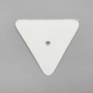 Kalesjehjerte hvit trekant- pr stk