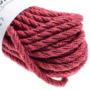 Møbelsnor cerise matt/shiny 12,5m