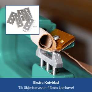 Ekstra knivblad til Skjerfemaskin 43mm 2pk