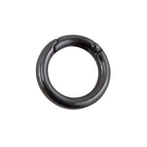 Karabinkrok rund 16mm Gun metal