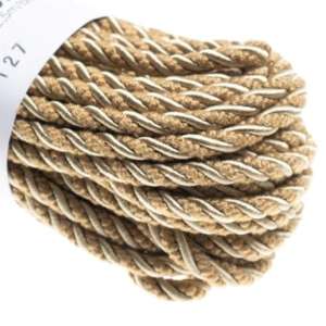 Møbelsnor mørkbeige matt/shiny 12,5m