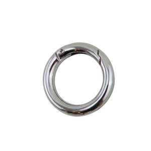 Karabinkrok rund 16mm Nikkel