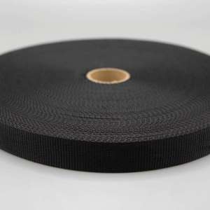 Bånd webbing Pingvin 25mm PES SORT RULL 50m