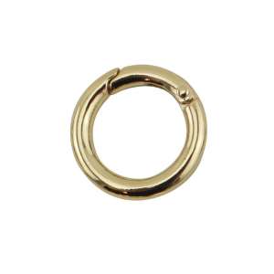 Karabinkrok rund 16mm Messing