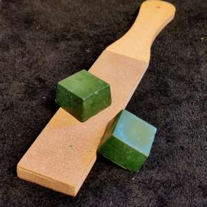 Tyri Trehåndtak pakke med 2stk grønn slipepasta