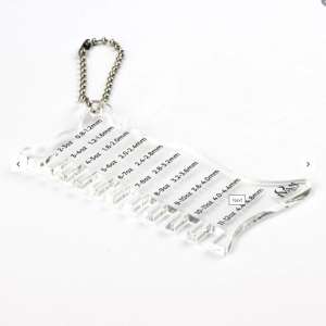 Tykkelsesmåler til lær og skinn