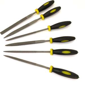 Minirasper 6stk 140mm for knivmaking & hobby