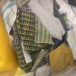 Tekstilrester - Sekk med kapp fra produksjon - Sendes ikke