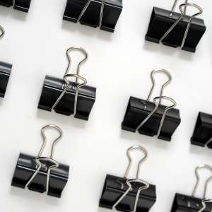 Klemme 25mm Kraftig papirklype til håndarbeid