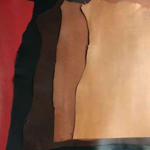 Lærstykke 20x30cm Farget 2,8mm