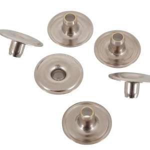 Trykknapp 15,5mm Auto Del 4 Rivet-Nitte nikkel 100stk