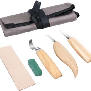 Tyri Spikkesett - Skjekniv Spikkekniv Treksjærerkniv