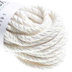 Møbelsnor hvit matt/shiny 12,5m