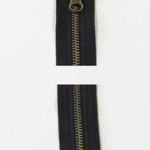 Glidelås 6mm 2-veis 100cm sort