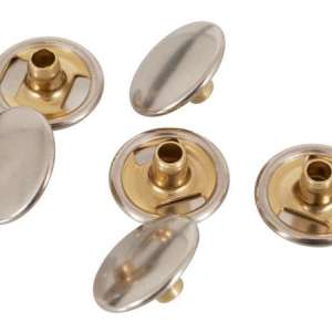 Trykknapp 15,5mm Auto Del 1 Cap-Calott nikkel 1000stk