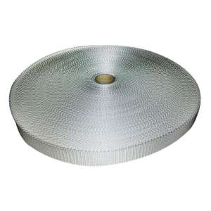 Bånd PP 20mm UV -webbing polypropylene HVIT 10m