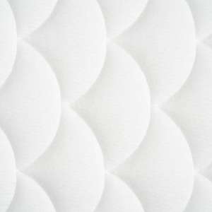 Madrasstrekk vattert Bari 220 cm pr m - Vask 60C- Hvit