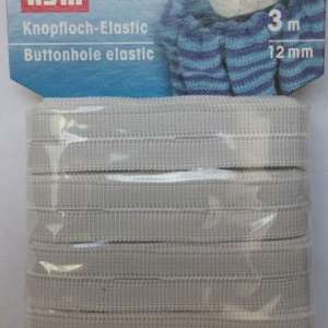 Knappehullstrikk 12mm 3m Buttonhole Elastic