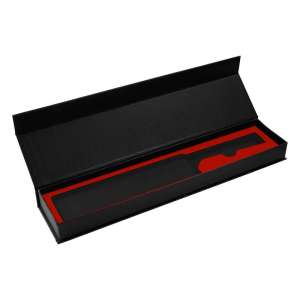 Boks til kniv - Rød fløyel magnetlokk 415mm