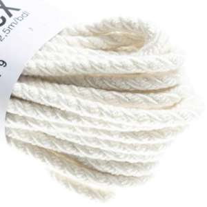 Møbelsnor hvit matt 12,5m