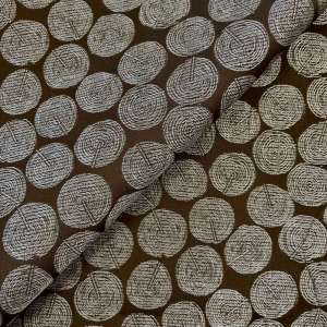 Møbelstoff Brun brokade - E606