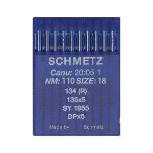 Nål 134 R NM110 Size18 135x5 SY 1955 DPx5 Schmetz 10pk