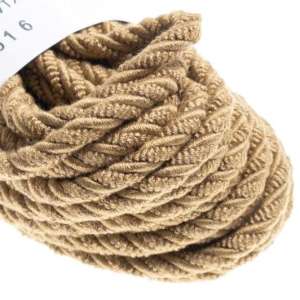 Møbelsnor mørkbeige matt 12,5m