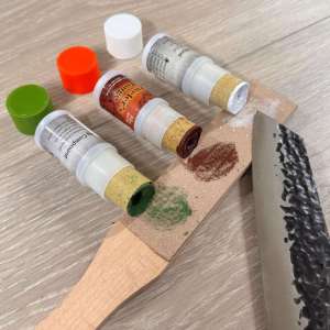 Slipepakke STOR 3x Jewelers Rough med Tyri Trehåndtak med Lærstropp