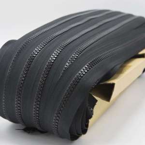 Glidelås 9mm YKK Sort 100meter RULL