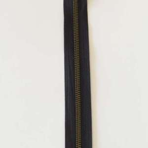 Glidelås 6mm delbar metall 50cm