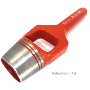 Rund hullpipe huggepipe med gaffel 33mm