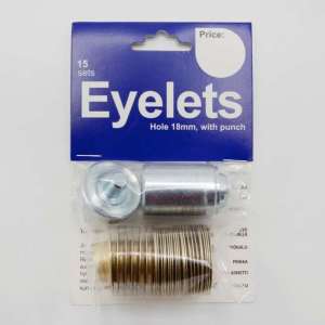 Maljer 18mm messing 30B 15stk med verktøy