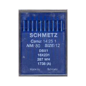 Nål 1738 A DBx1 NM80 SIZE12 16x231 287 WH Schmetz 10pk
