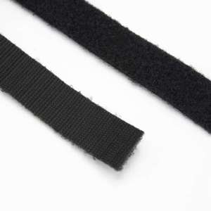 Borrelås Duo 20mm Sort Back2Back 25meter