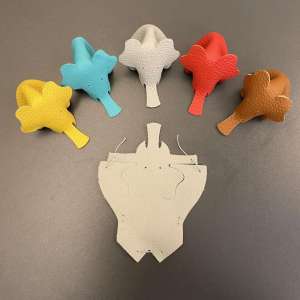 Elefant i skinn - Gjør det selv - 2stk