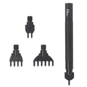 Ruterformet hullgaffelsett 3mm med 4 gafler